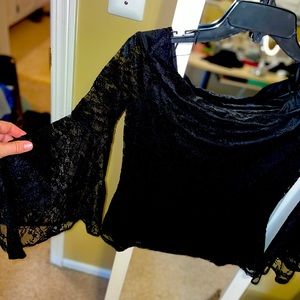 Off the shoulder lace top